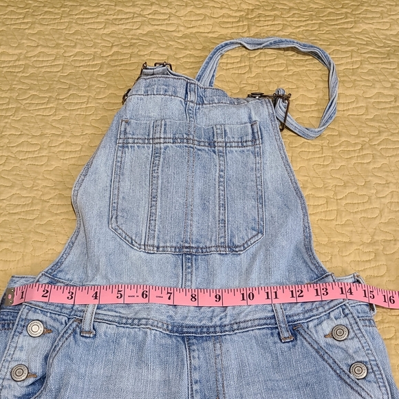 Aeropostale distressed denim overalls size S - Picture 9 of 10